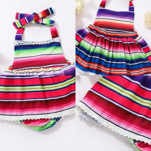 Miniatura 3 de Traje de bebé niña primer cumpleaños traje de encaje tul mameluco princesa tutú vestido de un año cumpleaños pastel Smash fotografía ropa