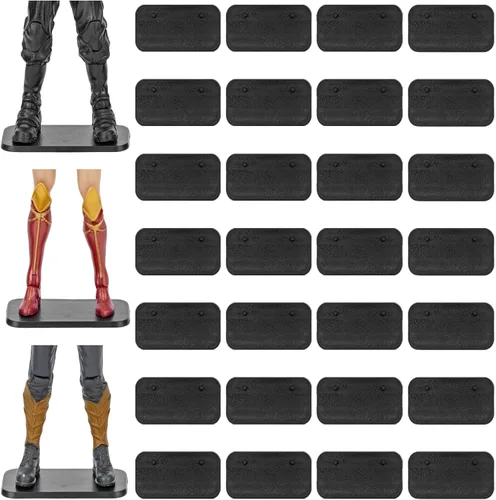 Miniatura 8 de Soporte de exhibición de figuras de acción de 28 piezas de 6 pulgadas con clavija, base para soportes de figuras de acción, compatible con series