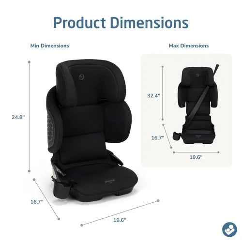 Miniatura 13 de Maxi-COSI Tanza - Asiento elevador de posicionamiento de cinturón para automóvil, sombra de mar Sombra marina