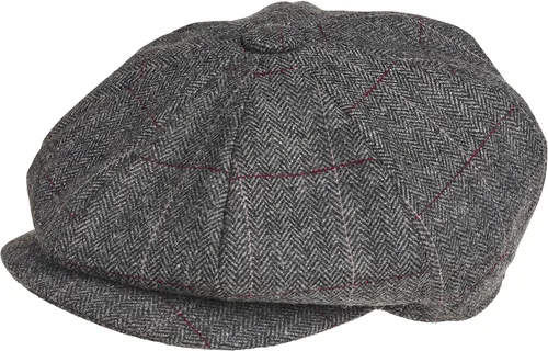 Miniatura 5 de Peaky Blinders Gorra plana de lana estilo Newsboy de 8 piezas para hombre