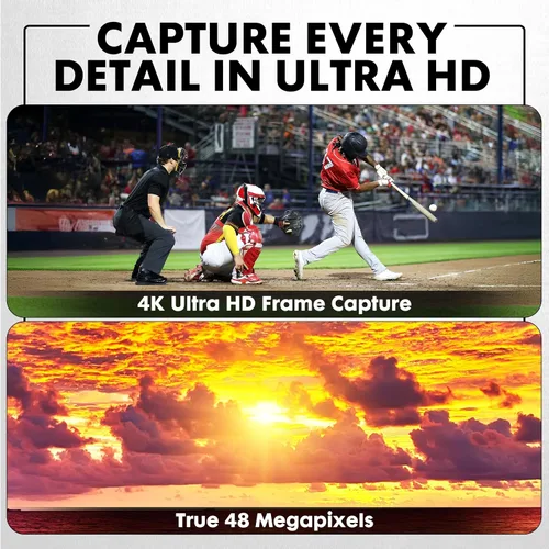 Miniatura 2 de Minolta Binoculares digitales de 10 x 25 – Cámara de video 4K UHD, foto de 48 MP, zoom digital 8X, pantalla IPS antirreflejo, óptica resistente a