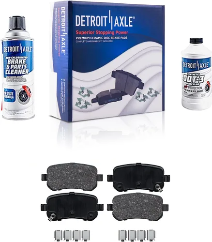 Miniatura 13 de Detroit Axle - Pastillas de freno de cerámica delanteras Reemplazo de pinza de freno derecha para Dodge Ram 1500 Dakota, Ram 1500 Classic - Juego
