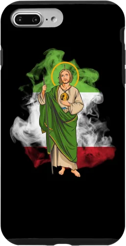 Miniatura 11 de Funda para iPhone 14 San Judas Tadeo con Bandera de México