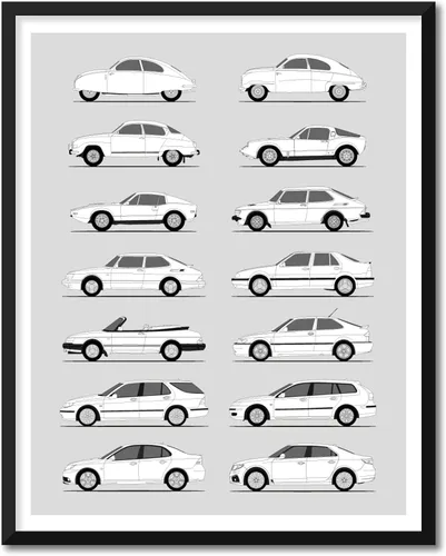 Miniatura 20 de Idea Network Póster hecho a mano compatible con Chevy impreso, arte de pared, decoración hecha a mano de lo mejor de las generaciones de Chevy