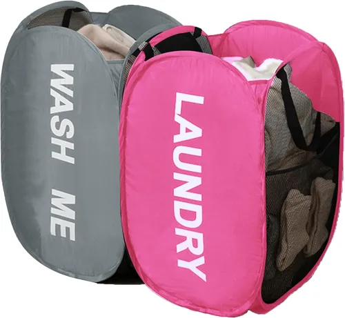 Miniatura 10 de Cesta plegable para ropa sucia, cesta plegable para ropa sucia, para dormitorio universitario, viajes, crucero, hotel, color negro