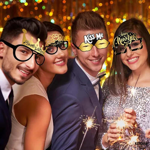 Miniatura 6 de KatchOn, Gafas de Año Nuevo 2025 – Paquete de 12 Gafas de Feliz Año Nuevo 2025, decoraciones de Año Nuevo 2025 Gafas de Año Nuevo 2025