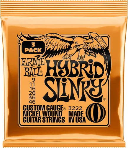 Miniatura 2 de Ernie Ball Regular Slinky - Cuerdas de guitarra eléctrica de níquel enrollado, 6 unidades, calibre 10-46 Regular (38-56)