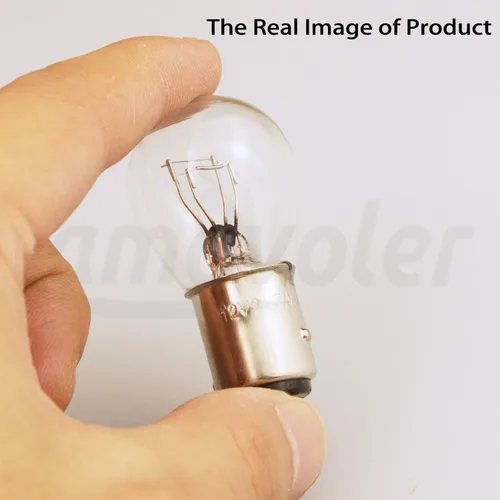 Miniatura 7 de Bombín de Luz de Freno Trasero 12v 5w 21w/5w Piezas de Reemplazo del Mercado de Posventa Compatibles con Ciclomotor, Scooter, ATV, Quad, Go Kart