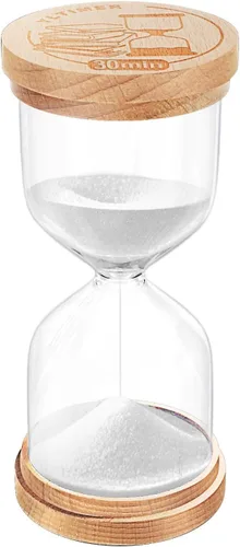 Miniatura 13 de Temporizador de Arena de 1 Minuto, Reloj de Arena de Madera, Reloj de Arena Azul Pequeño, Reloj de Arena de 1 Minuto para Aula, Juego, Decorativo