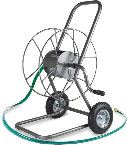 Yard Butler Camión de manguera de jardín, carrito de soporte de manguera de agua resistente, construcción de acero con recubrimiento en polvo,