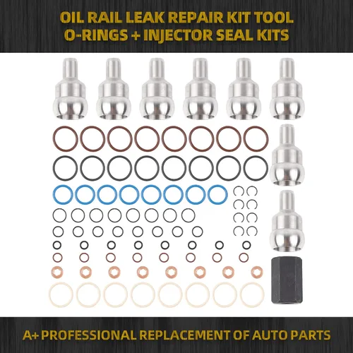 Miniatura 2 de Dasbecan Paquete de 8 kits de juntas tóricas/inyectores de herramientas de bola de alta presión compatibles con Ford 6.0L Powerstroke 2003-2010 Kit