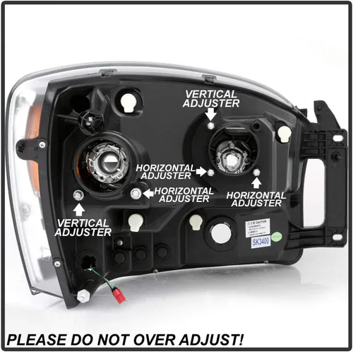 Miniatura 7 de ACANII - Para 2006-2008 Dodge Ram 1500 2500 3500 Truck LED Tube Projector Faros delanteros del lado del conductor y del pasajero