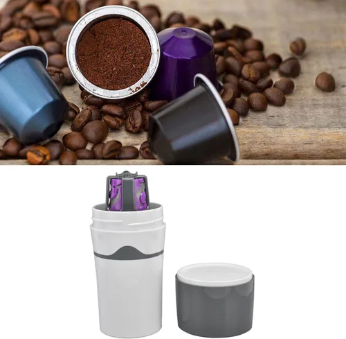 Miniatura 2 de Zerodis Cafetera de goteo portátil, 15.2 fl oz, máquina de café de goteo para viajes, oficina, camping, cafeteras calientes y frías para cápsulas