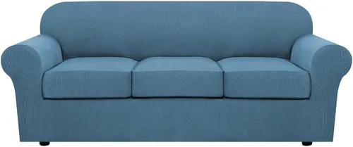 Miniatura 87 de H.VERSAILTEX - 3 fundas de sofá elásticas para 2 cojines de sofá. Fundas para muebles de sala de estar (funda base más 2 fundas de cojín de asiento)