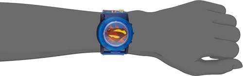 Miniatura 3 de Accutime DC Comics Superman Reloj analógico de cuarzo azul para niños SUP6000SR, Azul, Digital