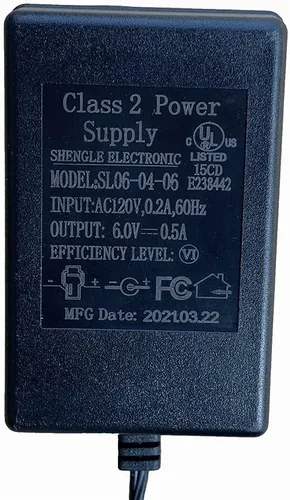 Miniatura 4 de weelye Cargador de juguetes para niños de 6 V, SL-04-06, 6,0 V, 0,5 A, cargador universal para niños, suministros de batería, enchufe redondo