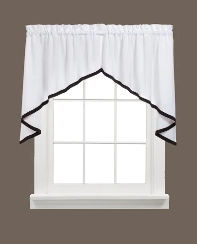 Miniatura 17 de SKL Home Sutton Cenefa para ventana, 18 x 38 pulgadas, Burdeos