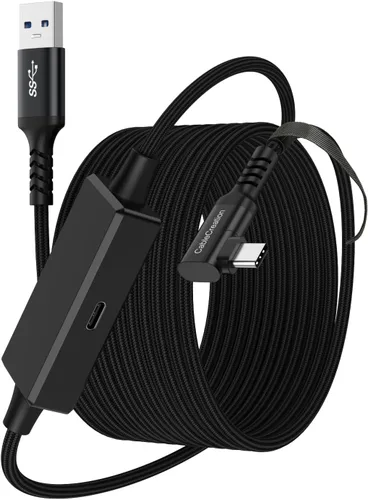 Miniatura 9 de CableCreation Compatible con Quest 2/Quest Pro Link Cable de 10 pies, cable USB C de 5 Gbps de transferencia de datos de alta velocidad, carga