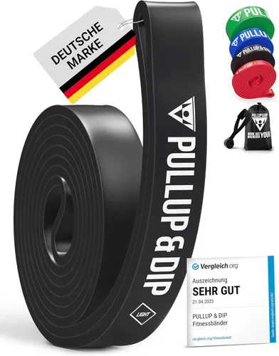 Miniatura 9 de Pullup & DIP Bandas de Fitness, Bandas de Resistencia con Bolsa, Anclaje de Puerta (con Juegos) y Guía de Ejercicios - Individual y en Conjunto