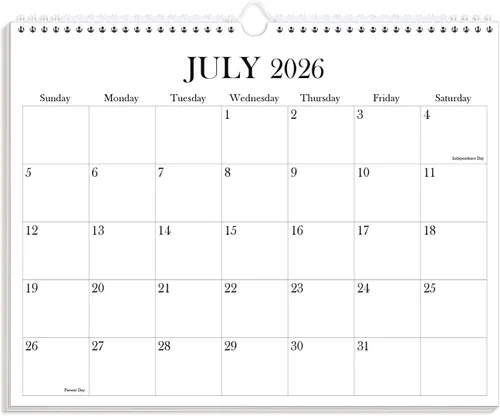 Miniatura 19 de Calendario 2026 – Calendario 2026-2027 de enero de 2026 a junio de 2027, calendario de pared colgante con encuadernación en espiral 2026