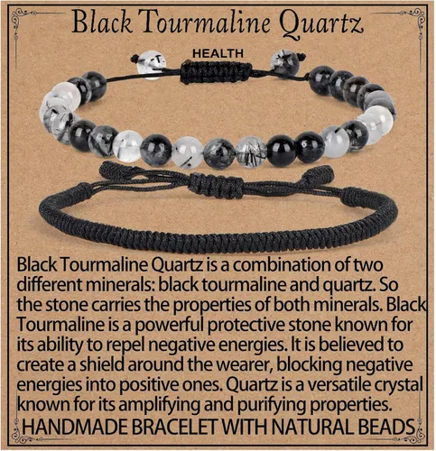 Miniatura 22 de LPBeads Pulsera de piedra natural hecha a mano de tamaño ajustable