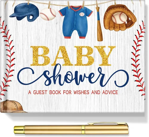Miniatura 20 de Fuyoooo 27 piezas de libro de invitados para baby shower de safari en la jungla con tarjeta de lugar floral y sello de inicio de sesión para baby