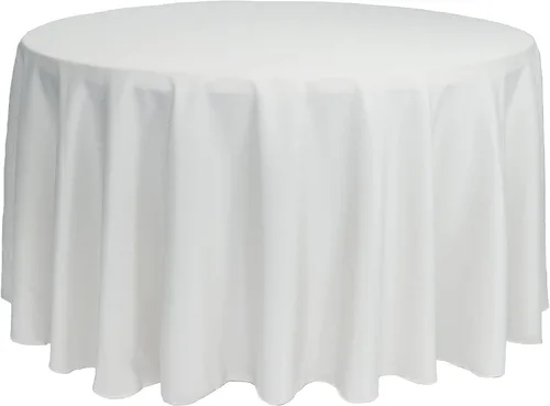 Miniatura 60 de YOUR CHAIR COVERS - Mantel redondo de poliéster prémium de 120 pulgadas - Mantel de lino color champán para mesas redondas estándar