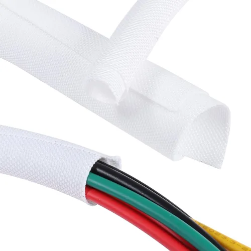Miniatura 13 de Tubo de alambre trenzado autoenvolvente de automóvil de 1-1/8 pulgadas, 26 pies, ligero, flexible y de repuesto para telar de cableado de arnés