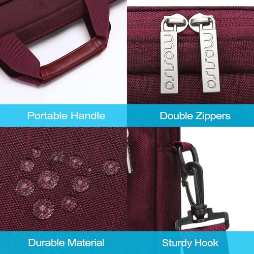 Miniatura 6 de MOSISO Bolsa de hombro para laptop de 15.6 pulgadas, 15-15.6 pulgadas, bolsa de computadora compatible con MacBook Pro de 16 pulgadas, HP, Dell