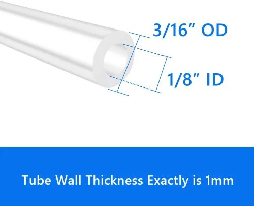 Miniatura 2 de Quickun Proper Pour - Tubo de silicona pura, 1/8 pulgadas de diámetro interior x 3/16 pulgadas de diámetro exterior de alta temperatura, tubo