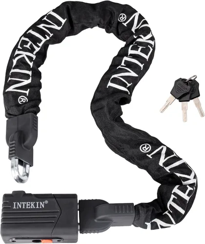 Miniatura 9 de Cerradura de Cadena de Bicicleta de 3 pies/4 pies/5 pies de Alta Resistencia, Cerradura de Cadena de Bicicleta Antirrobo de 8 mm/10 mm de Grosor