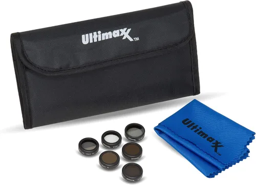 Ultimaxx Kit de filtro de lente de cámara de 8 piezas para DJI Mavic Air, filtros multicapa, accesorios protectores de lente, juego de 6 filtros