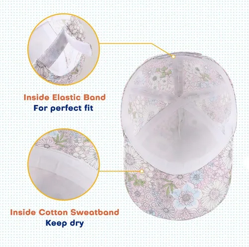 Miniatura 80 de Peecabe Gorra de béisbol para niños pequeños, unisex, de algodón, ajustable, para bebés, niños, gorra de béisbol para niñas de 1 a 5 años