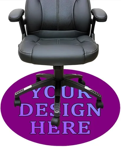 Miniatura 44 de Tapete redondo personalizado para silla de escritorio de oficina, diseño de tu propio logotipo de foto, texto, alfombrillas circulares