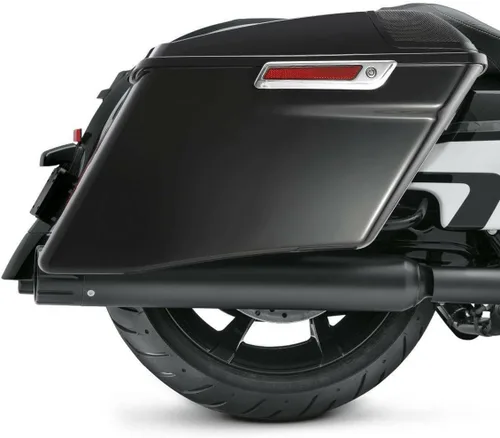 Miniatura 11 de TCT-MOTORPARTS Alforjas rígidas extendidas de 4 pulgadas, color gris, aptas para Harley CVO Touring modelos FLT, FLHT, FLHTCU, FLHRC, Road King