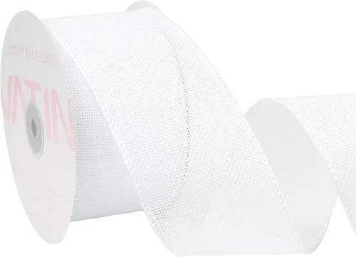 Miniatura 3 de VATIN Cinta de Arpillera con Alambre Azul Bebé de 1-1/2 pulgadas X 10 Yardas, Cinta de Tela para Manualidades para Decoraciones de Fiestas, Lazo