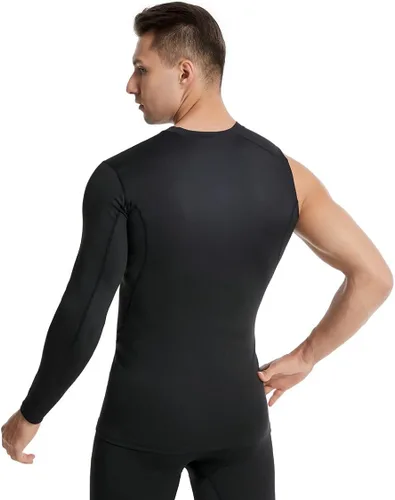 Miniatura 6 de New Compression Shirts for Men 12 Single Arm Long Sleeve Athletic Base Layer Undershirt Gear T Shirt for Workout Basketball