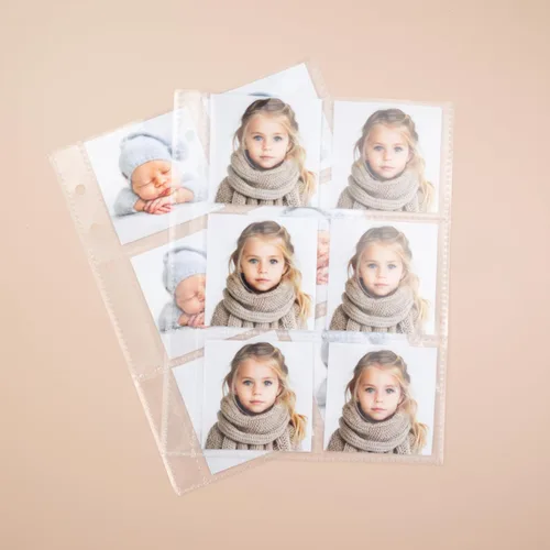 Miniatura 15 de Álbum de fotos de cabina de fotos - Cuaderno con purpurina de 6 anillas, carpeta brillante con 20 fundas para fotos de 2x6 - Se adapta a 80 tiras