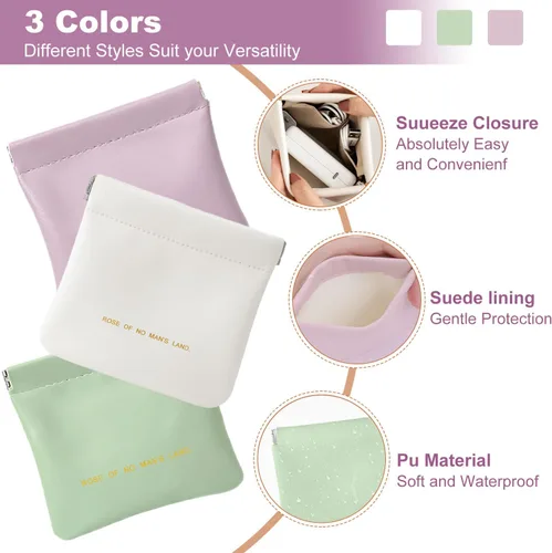 Miniatura 4 de Bolsa de cuero para anillos, funda para anillos de boda, bolsa para anillos de compromiso, almacenamiento de joyas para novios, portador de anillos