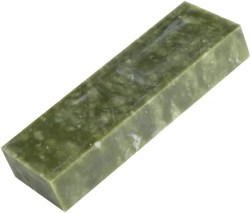 Miniatura 4 de Sacapuntas de cuchillo verdes del lado doble, piedra de afilar fina de la piedra de afilar del jade del verde de la piedra de afilar de la arena