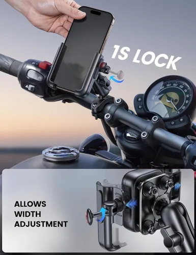 Miniatura 8 de Lamicall Soporte de teléfono para motocicleta y bicicleta