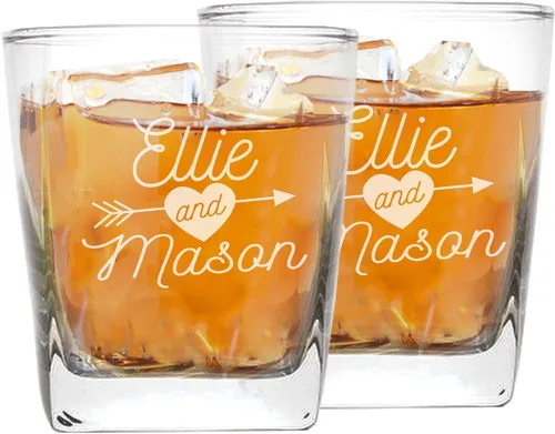 Miniatura 8 de My Personal Memories Juego de 2 vasos de vino, cerveza y whisky personalizados para parejas de 16 onzas (juego de 2 tazas de cerveza)