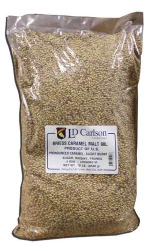 Briess Malta de caramelo de 2 hileras 90L - 10 libras, marrón (1918B)