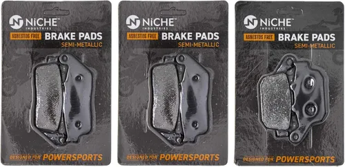 Miniatura 9 de NICHE Juego de pastillas de freno para Kawasaki Versys 650 43082-0155 43082-0150 43082-0151 Delanteras traseras orgánicas