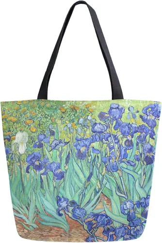 Miniatura 16 de Naanle Bolsa de lona de África grande para mujer, bolsa de hombro casual, bolsa de algodón para exteriores, reutilizable, multiusos, resistente