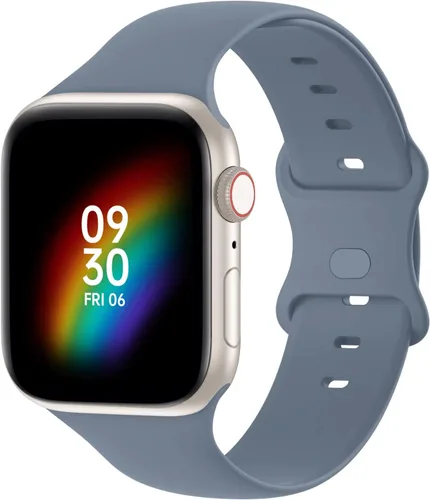 Miniatura 2 de Correa de silicona compatible con Apple Watch Ultra Band de 1.496 in, 1.575 in, 1.614 in, 1.654 in, 1.732 in, 1.772 in, para mujeres y hombres