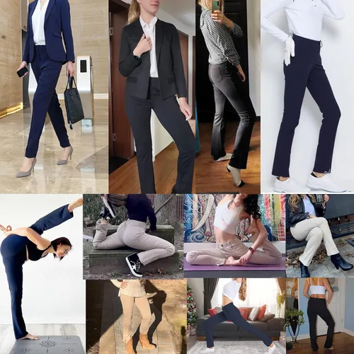 Miniatura 5 de HARTPOR Women's Yoga Dress Pants Stretchy for Work Office Slacks for Business Casual Pants PetiteRegular with Pockets