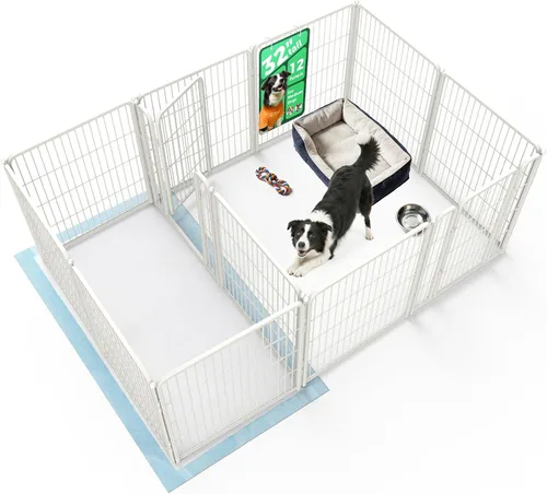 Miniatura 39 de FXW Homeplus Unleashed Corralito para Perros de Interior - Juego Sin Estrés y Seguro, Resistente de 24 Pulgadas 4 Paneles Corral para Cachorros