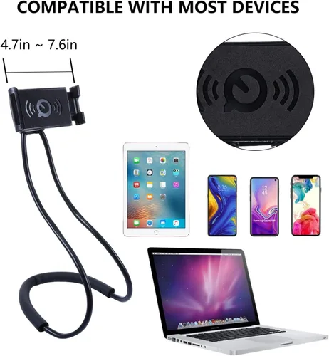 Miniatura 6 de Hemobllo Soporte para teléfono móvil - Soporte para teléfono celular Lazy Soporte para teléfono celular Soporte universal para teléfono