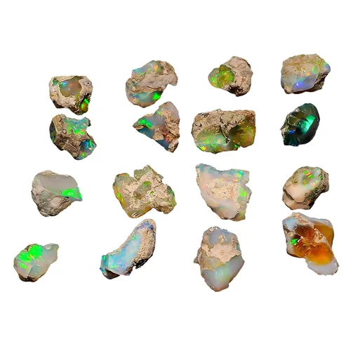 Miniatura 8 de Lote de piedra esmeralda verde cruda de 100 quilates, piedras preciosas en bruto, cristales naturales, cristales de chakra, piedras curativas